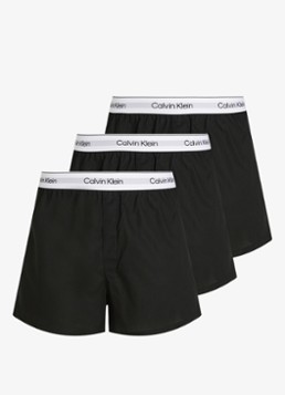 Calvin Klein Heren Boxershorts met logoband in 3-pack in de kleur Zwart, maat: M