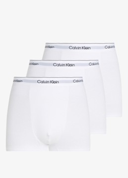 Calvin Klein Heren Boxershorts met logoband in 3-pack in de kleur Wit, maat: L
