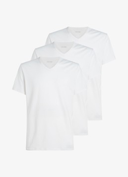 Calvin Klein Heren Lounge T-shirt in 3-pack in de kleur Wit, maat: L