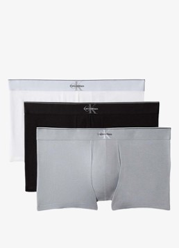 Calvin Klein Heren Boxershorts met logoband in 3-pack in de kleur Grijs, maat: M