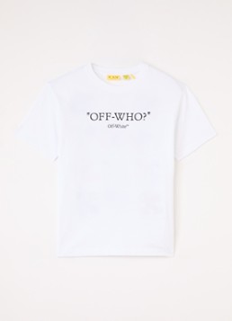 Off-White Jongens T-shirt met logo in de kleur Wit, maat: 10