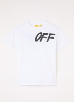 Off-White Jongens Shared T-shirt met print in de kleur Wit, maat: 12