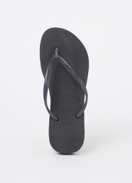 Havaianas Dames Slim slipper met logo in de kleur Zwart, maat: 41/42