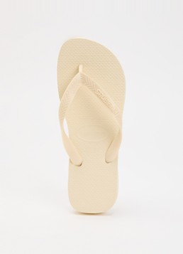 Havaianas Dames Top Senses slipper met logo in de kleur Lichtgeel, maat: 41/42