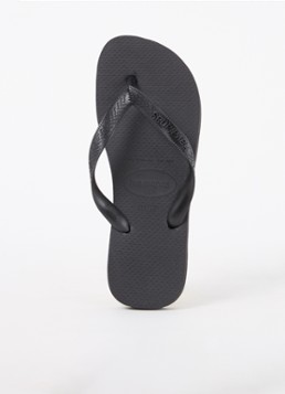 Havaianas Dames Top slipper met logo in de kleur Zwart, maat: 35/36