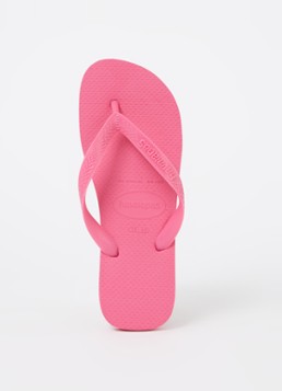 Havaianas Dames Top slipper met logo in de kleur Fuchsia, maat: 35/36