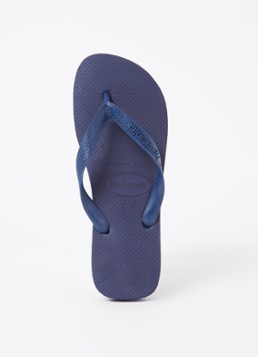 Havaianas Dames Top slipper met logo in de kleur Indigo, maat: 37/38