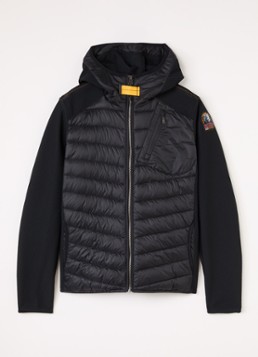 Parajumpers Jongens Nolan gewatteerde jas met capuchon en ritszakken in de kleur Zwart, maat: M=164