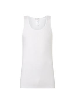 Hanro Heren Singlet van katoen in de kleur Wit, maat: S