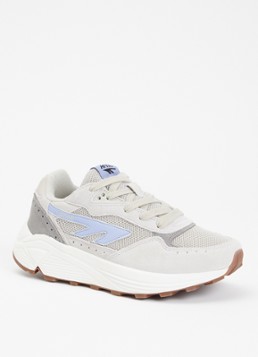 Hi-Tec Dames HTS Shadow RGS sneaker met details van suède in de kleur Lichtgrijs, maat: 41