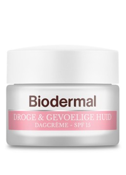 Biodermal Droge & Gevoelige Huid SPF 15 dagcrème 50ml Verzorging - Deal