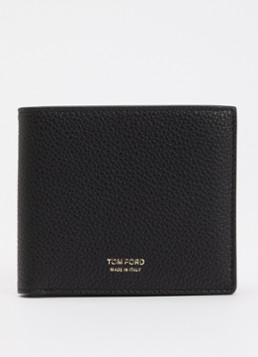 TOM FORD Heren Pasjeshouder van kalfsleer met logo in de kleur Zwart, maat: OS