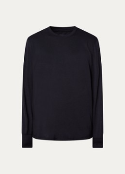 TOM FORD Heren Longsleeve met ronde hals in de kleur Zwart, maat: 52