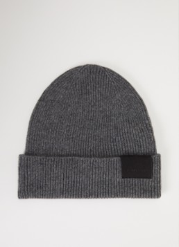 TOM FORD Heren Muts van kasjmier in de kleur Donkergrijs, maat: L