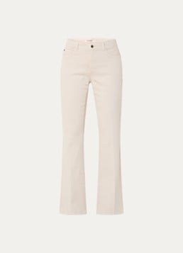 Claudia Sträter Dames Fleur low waist straight leg jeans met gekleurde wassing in de kleur Beige