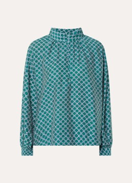 Claudia Sträter Dames Tuniek met print in de kleur Donkergroen