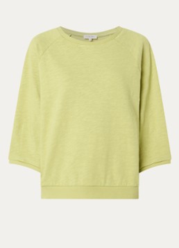 Claudia Sträter Dames T-shirt van jersey met gemêleerd dessin in de kleur Lime
