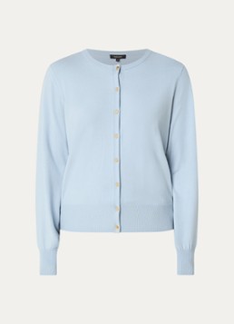 Claudia Sträter Dames Vest met ronde hals in de kleur Lichtblauw