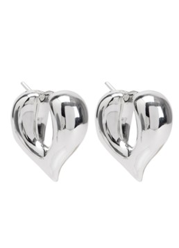 Missoma Dames Molten Heart oorringen in de kleur Zilver, maat: NS