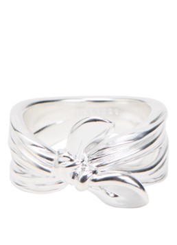 Missoma Dames Markgong Bow ring in de kleur Zilver, maat: 52