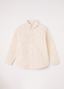 Fendi Meisjes Spijkerjas met borst- en steekzakken in de kleur Beige, maat: 12+=164