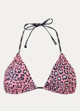 HUGO Dames Triangel bikinitop met uitneembare vulling in de kleur Roze