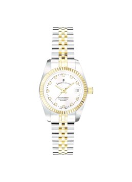 Jacques du Manoir Dames Inspiration horloge NRO.08 in de kleur Zilver, maat: 26 MM