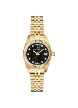 Jacques du Manoir Dames Inspiration horloge NRO.22 in de kleur Goud, maat: 26 MM