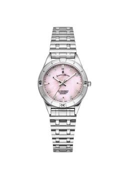 Jacques du Manoir Dames Leonie horloge JWL0590 in de kleur Lichtroze - JWL05902, maat: 29mm