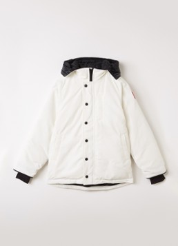Canada Goose Jongens Logan gewatteerde parka met donsvulling in de kleur Wit, maat: M = 146
