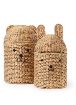 OYOY Living Design Beer en konijn opbergmand set van 2 Beige - Deal