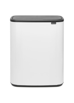 Brabantia Bo Touch Bin duo prullenbak met deksel 2 x 30 liter Wit - Deal