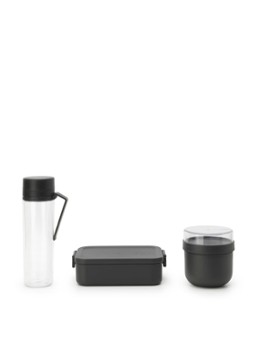 Brabantia Make & Take ontbijt- en lunchset 3-delig Donkergrijs - Deal