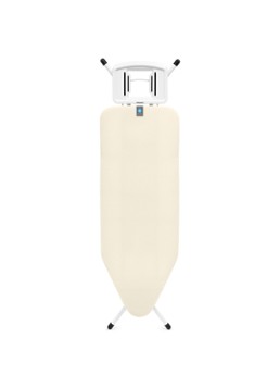 Brabantia Strijkplank C met solide strijkijzerhouder 124 x 45 cm Gebroken wit - Deal