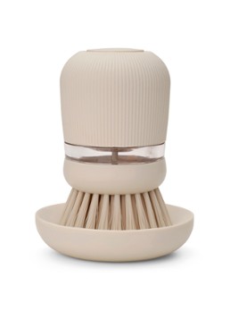 Brabantia SinkSide afwasborstel met zeepdispenser Beige - Deal