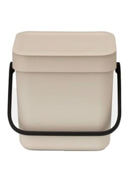 Brabantia Sort & Go prullenbak 3 liter Beige - Deal
