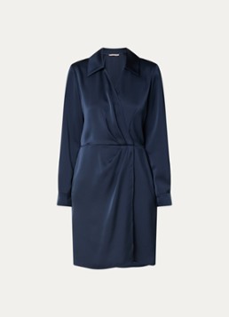 Pennyblack Dames Doge mini tuniekjurk van satijn in de kleur Donkerblauw