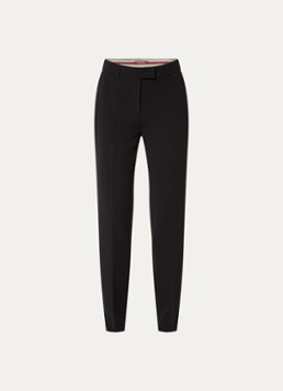 MaxMara Dames Jerta high waist slim fit pantalon met steekzakken in de kleur Zwart