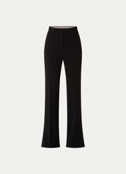 MaxMara Dames High waist flared pantalon met steekzakken in de kleur Zwart