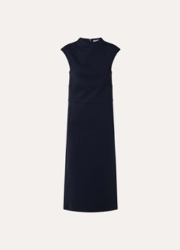 MaxMara Dames Fatto midi jurk met steekzakken in de kleur Donkerblauw