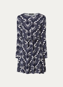 MaxMara Dames Mini jurk met print in de kleur Donkerblauw
