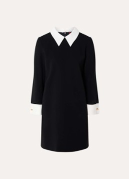 MaxMara Dames Bravo midi jurk met kraag in de kleur Zwart