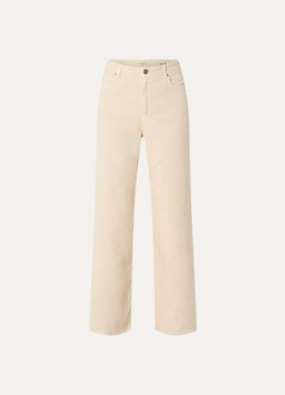 MaxMara Dames Medina high waist straight leg jeans met gekleurde wassing in de kleur Zand