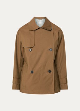 MaxMara Dames Double-breasted trenchcoat met steekzakken in de kleur Bruin