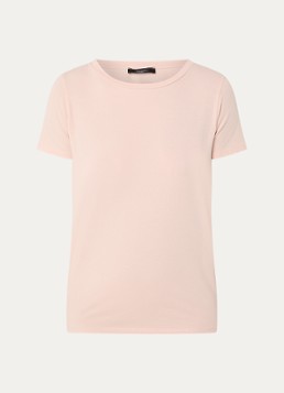 MaxMara Dames Multib T-shirt met ronde hals in de kleur Lichtroze