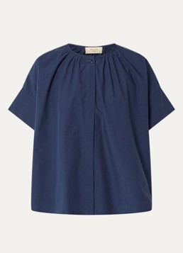 MaxMara Dames Educata tuniek met ronde hals in de kleur Donkerblauw