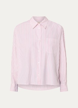 MaxMara Dames Aureo blouse met streepprint in de kleur Roze
