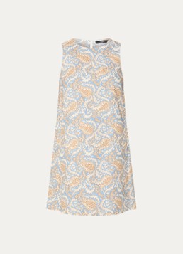MaxMara Dames Giallo mini jurk met print in de kleur Lichtblauw