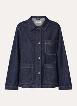 MaxMara Dames Circoli spijkerjas met opgestikte zakken in de kleur Indigo