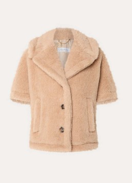 MaxMara Dames Corvino jack in kasjmierblend in de kleur Camel